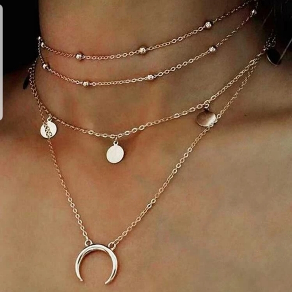 Nikkiwallflower Jewelry - *Layla* Moon Layered Necklace
